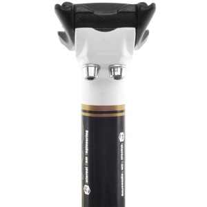 Tija de sillín UNO TS 717 - 350mm Ø31.6 Blanca / Negro