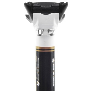 Tija de sillín UNO TS 717 - 350mm Ø30.9 Blanca / Negro