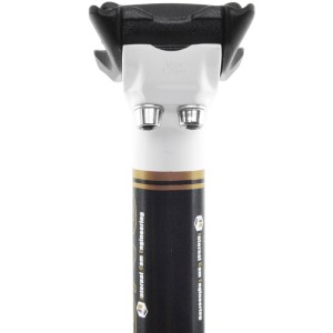 Tija de sillín UNO TS 717 - 350mm Ø27.2 Blanca / Negro