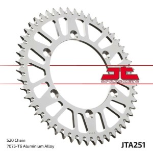 Corona JT SPROCKETS aluminio negro ultraligero 251 - 520