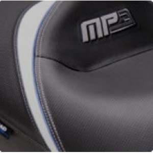 Asiento Shad confort Piaggio MP3 costura gris/azul