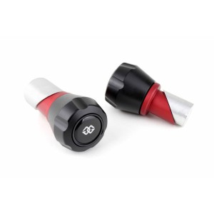 Protectores del eje delantero GILLES, negro / rojo