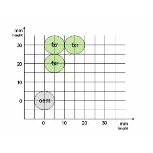 Estriberas retrasadas GILLES FXR, negro