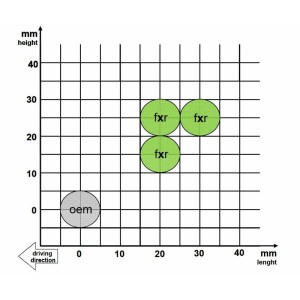 Estriberas retrasadas GILLES FXR, negro