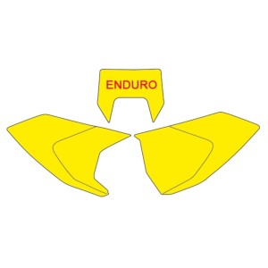 BLACKBIRD Plate Stickers White Husqvarna TE/FE