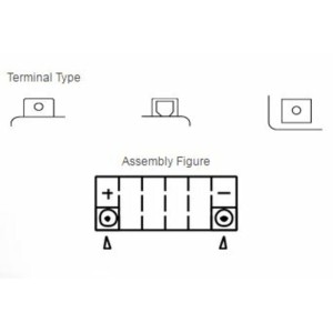 Batería YUASA YTX14-BS Combipack (con electrolito)