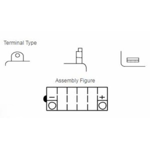 Batería YUASA YB12AL-A DC