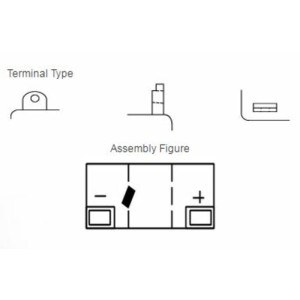 Batería YUASA 6N6-3B Dry charged (sin electrolito)