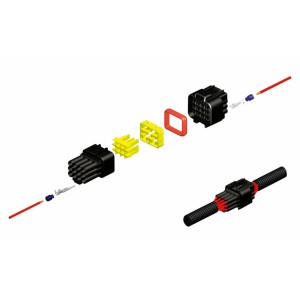 Juego de conectores 6 vias Series 090 FRKW BIHR tipo original - 5 J...