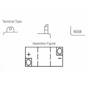 Batería YUASA B49-6 convencional
