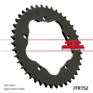 Corona JT SPROCKETS acero estándar 752 - Paso 525 - Requiere portac...