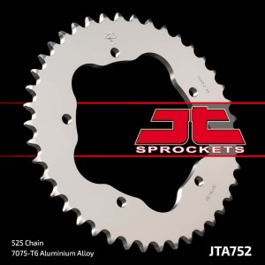 Corona JT SPROCKETS acero estándar 752 - Paso 525 - Requiere portac...