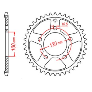Corona JT SPROCKETS acero estándar 702 - Paso 525