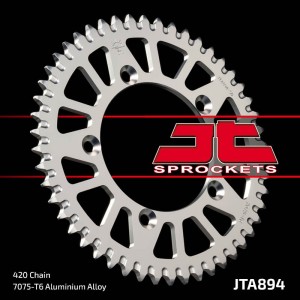 Corona JT SPROCKETS aluminio ultraligera autolimpiable 894 - Paso 420