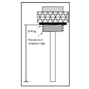 Reloj de temperatura V PARTS Ø 24x3x78
