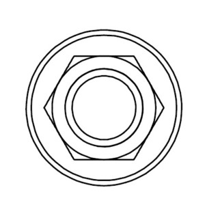 Tuerca con brida BOLT M8 x 1,25 x 12mm