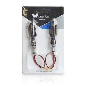 Juego de intermitentes LED V PARTS Zinc 12V / 1,6W (62x23mm)