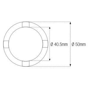 Vaso almenado cilíndrico para eje oscillante/chasis JMP Øint40,5mm ...