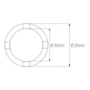 Vaso almenado cilíndrica con muescas MOTION PRO Honda