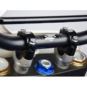 Alzas de manillar SCAR +20mm Ø28,6mm negro