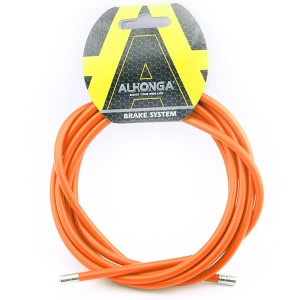Funda cable acero laminado Ø5 naranja 2m