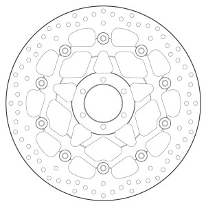 Disco de freno BREMBO Serie Oro redondo flotante