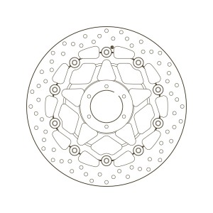 Disco de freno BREMBO Serie Oro redondo flotante