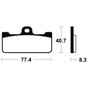 Pastillas de freno Tecnium MSR195 Sinterizadas competición profesional