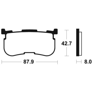 Pastillas de freno Tecnium MR423 Sinterizadas