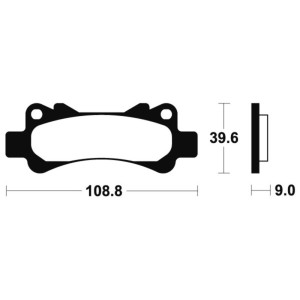 Pastillas de freno Tecnium MR266 Sinterizadas