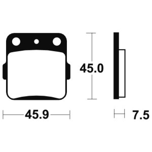 Pastillas de freno Tecnium MOR92 Sinterizadas