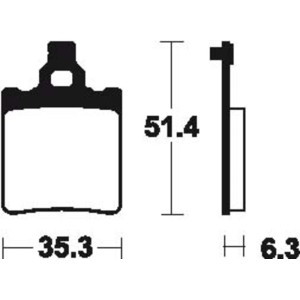 Pastillas de freno Tecnium MOR74 Sinterizadas racing