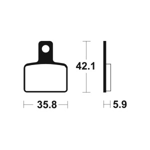 Pastillas de freno Tecnium MOR395 Sinterizadas racing
