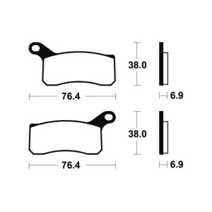 Pastillas de freno Tecnium MO366 Sinterizadas