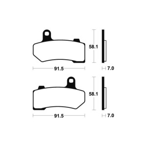 Pastillas de freno Tecnium MF330 Sinterizadas