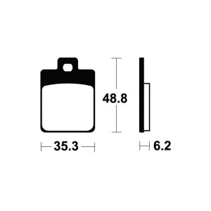 Pastillas de freno Tecnium Scooter orgánicas ME368
