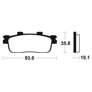 Pastillas de freno Tecnium Scooter orgánicas ME347
