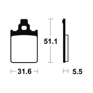 Pastillas de freno Tecnium Scooter orgánicas ME180