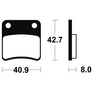 Pastillas de freno Tecnium Scooter orgánicas ME170
