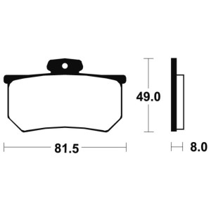 Pastillas de freno Tecnium MA99 Orgánicas