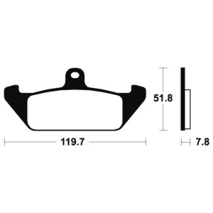 Pastillas de freno Tecnium MA94 Orgánicas
