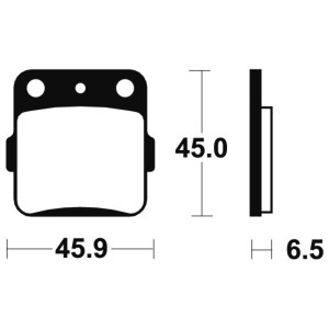 Pastillas de freno Tecnium MA84 Orgánicas