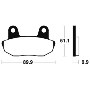 Pastillas de freno Tecnium MA61 Orgánicas