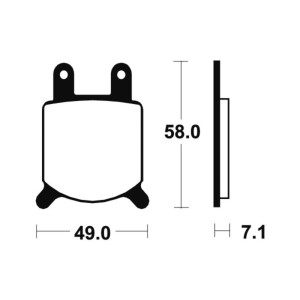 Pastillas de freno Tecnium MA60 Orgánicas
