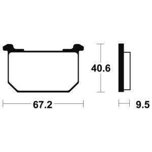 Pastillas de freno Tecnium MA40 Orgánicas