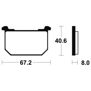 Pastillas de freno Tecnium MA39 Orgánicas