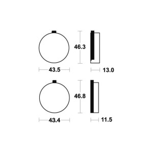 Pastillas de freno Tecnium MA38 Orgánicas