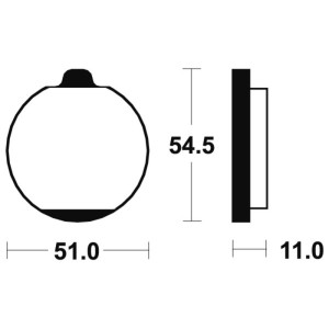 Pastillas de freno Tecnium MA30 Orgánicas