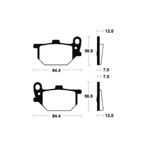 Pastillas de freno Tecnium MA28 Orgánicas