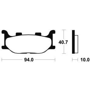 Pastillas de freno Tecnium MA191 Orgánicas